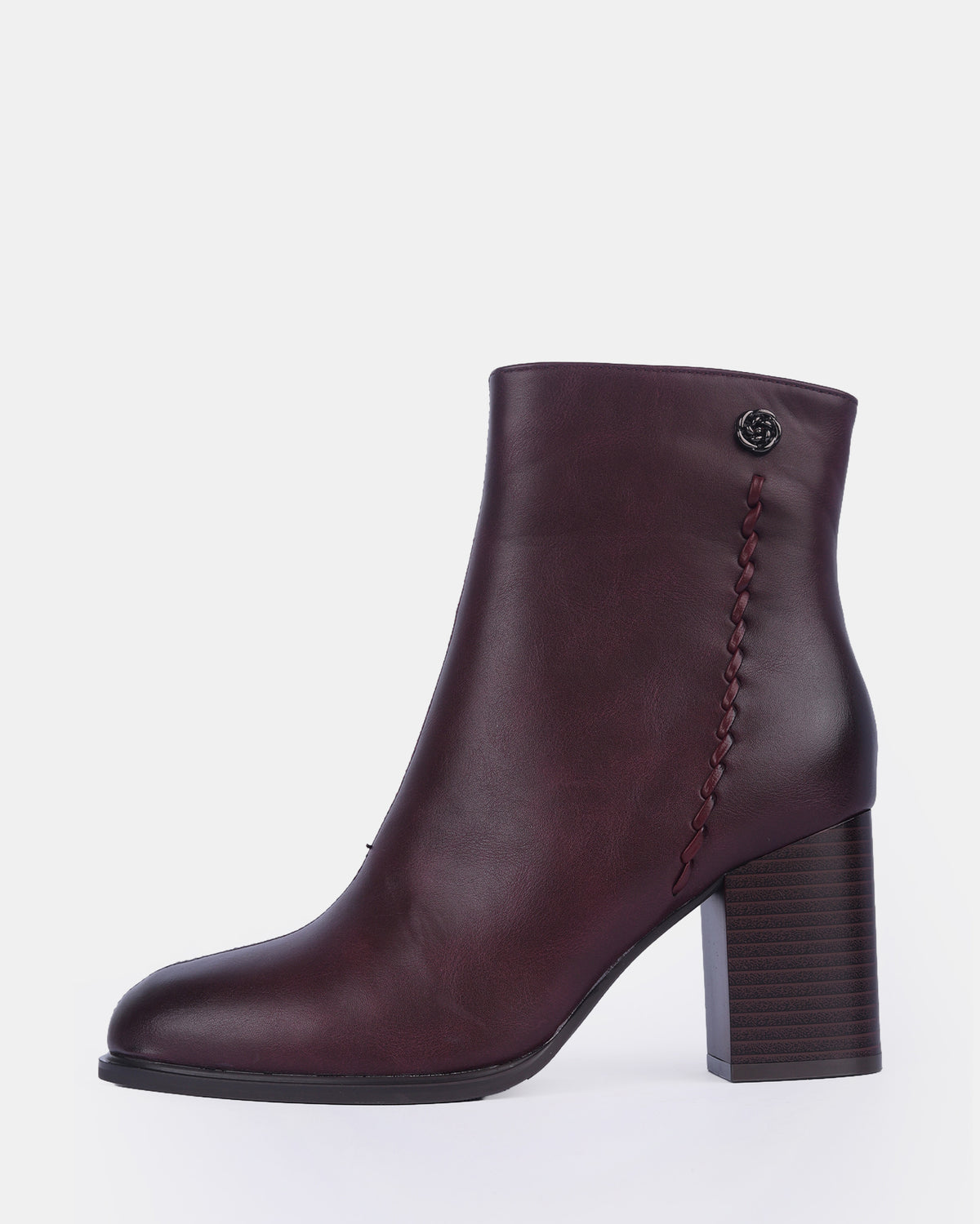 Women's Stitched Block Heel Ankle Boots