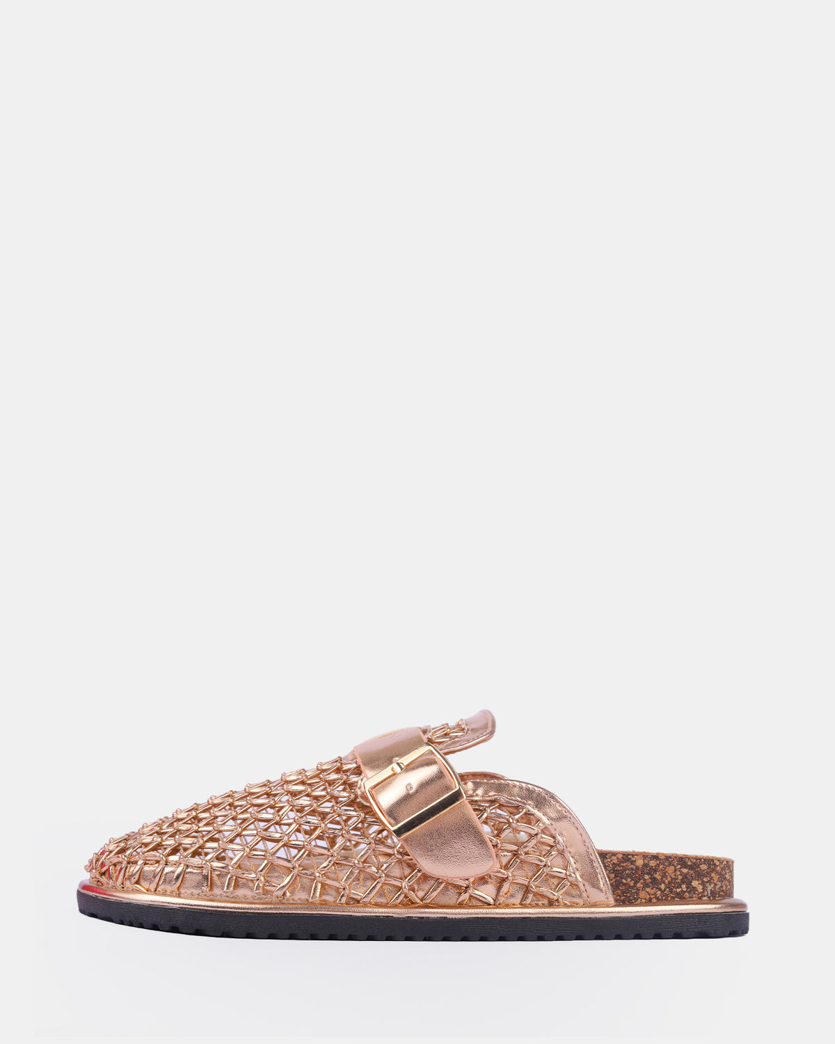 Women's Woven Buckle Cork Clogs