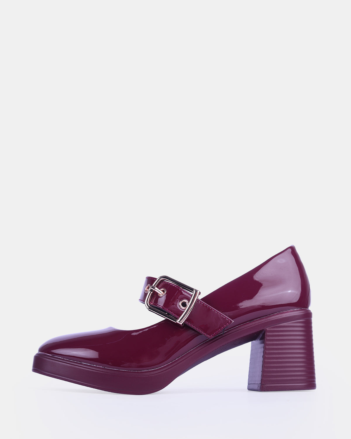 Women's Patent Mary Jane Block Heels