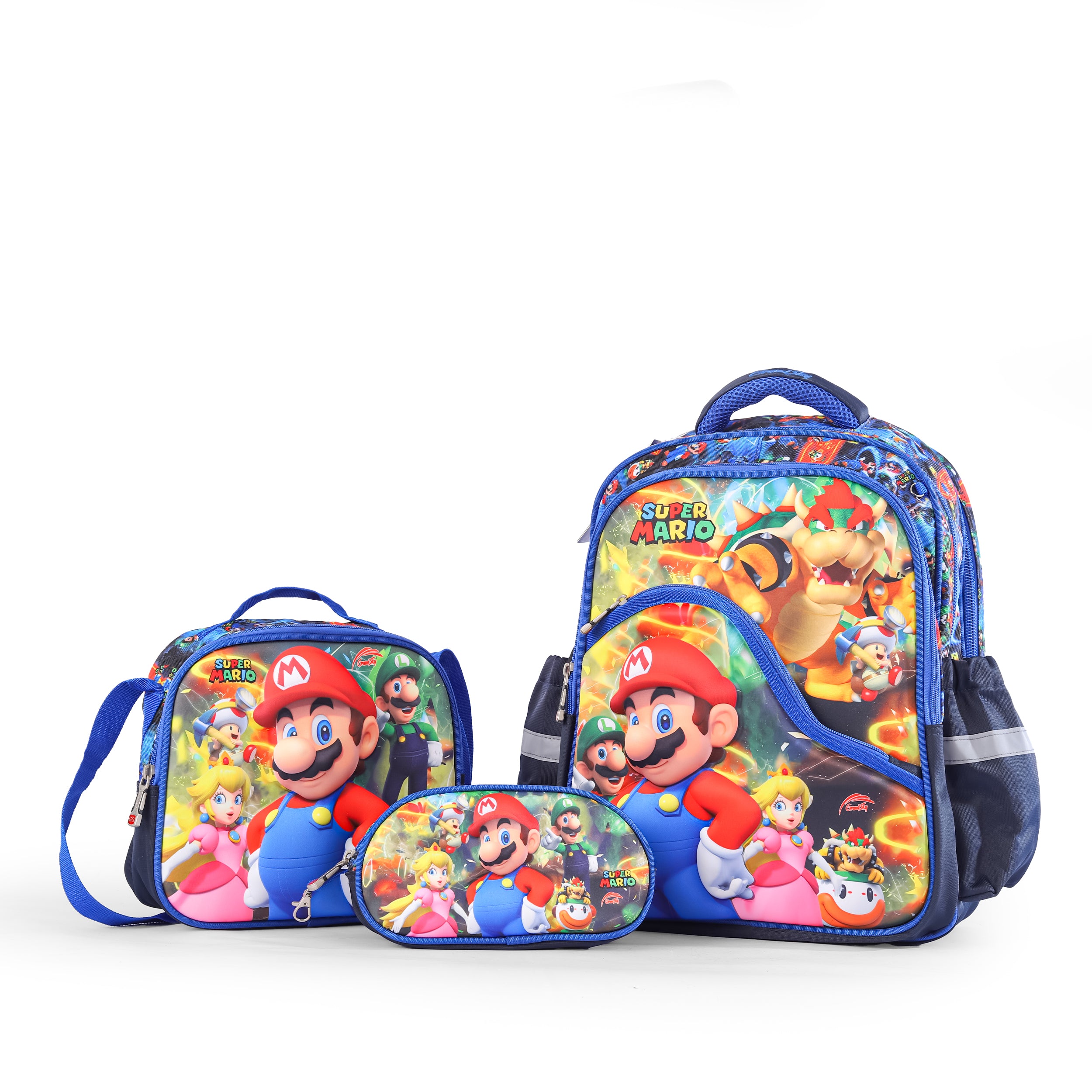 Super Mario Kids Backpack – Navy Blue 96836-7-96836-9