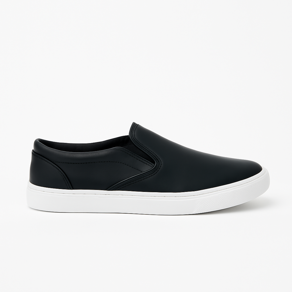 Classic Black Slip-On Sneakers