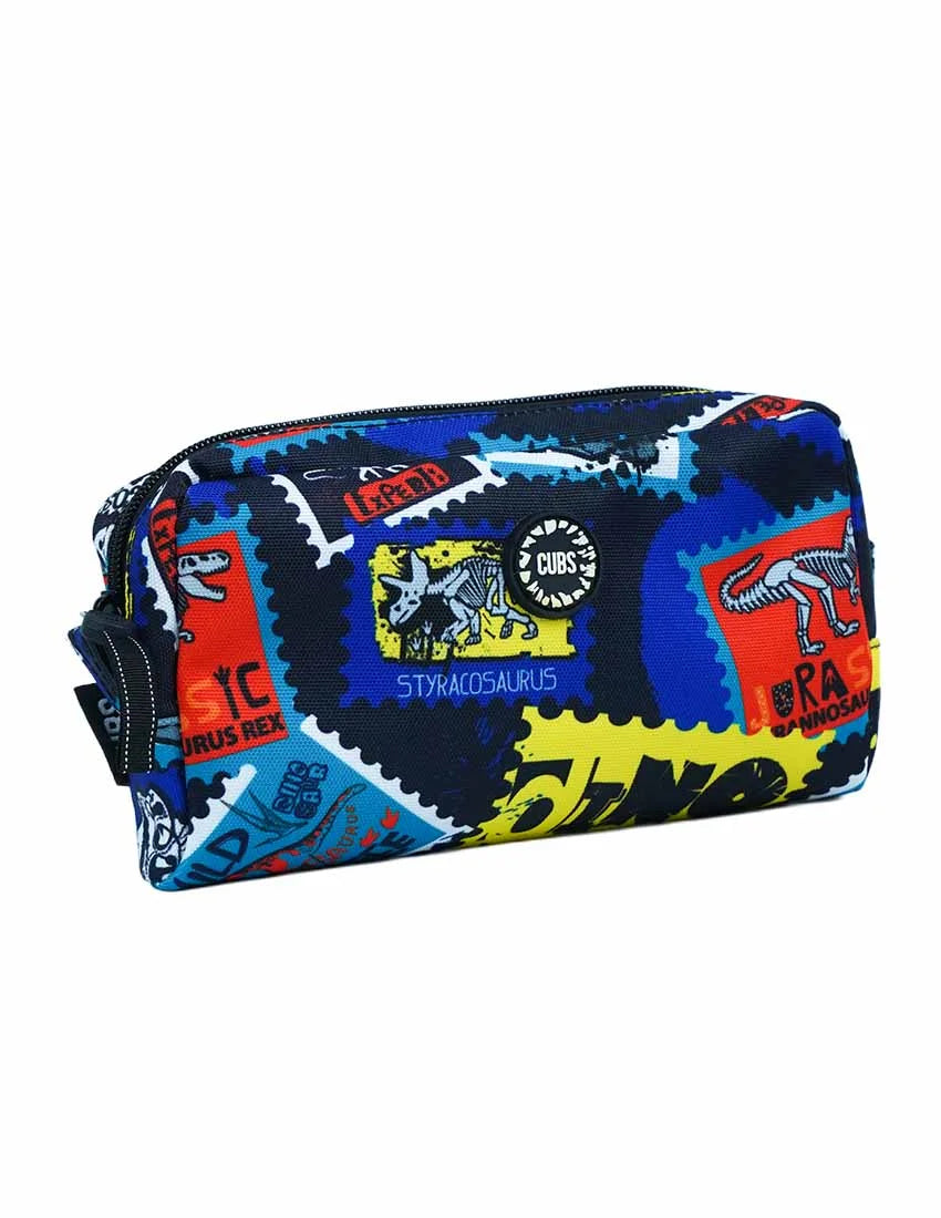 Navy T-Rex Pencil case