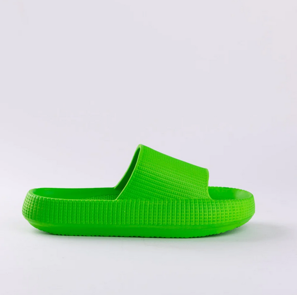 Neon green sales jelly slides