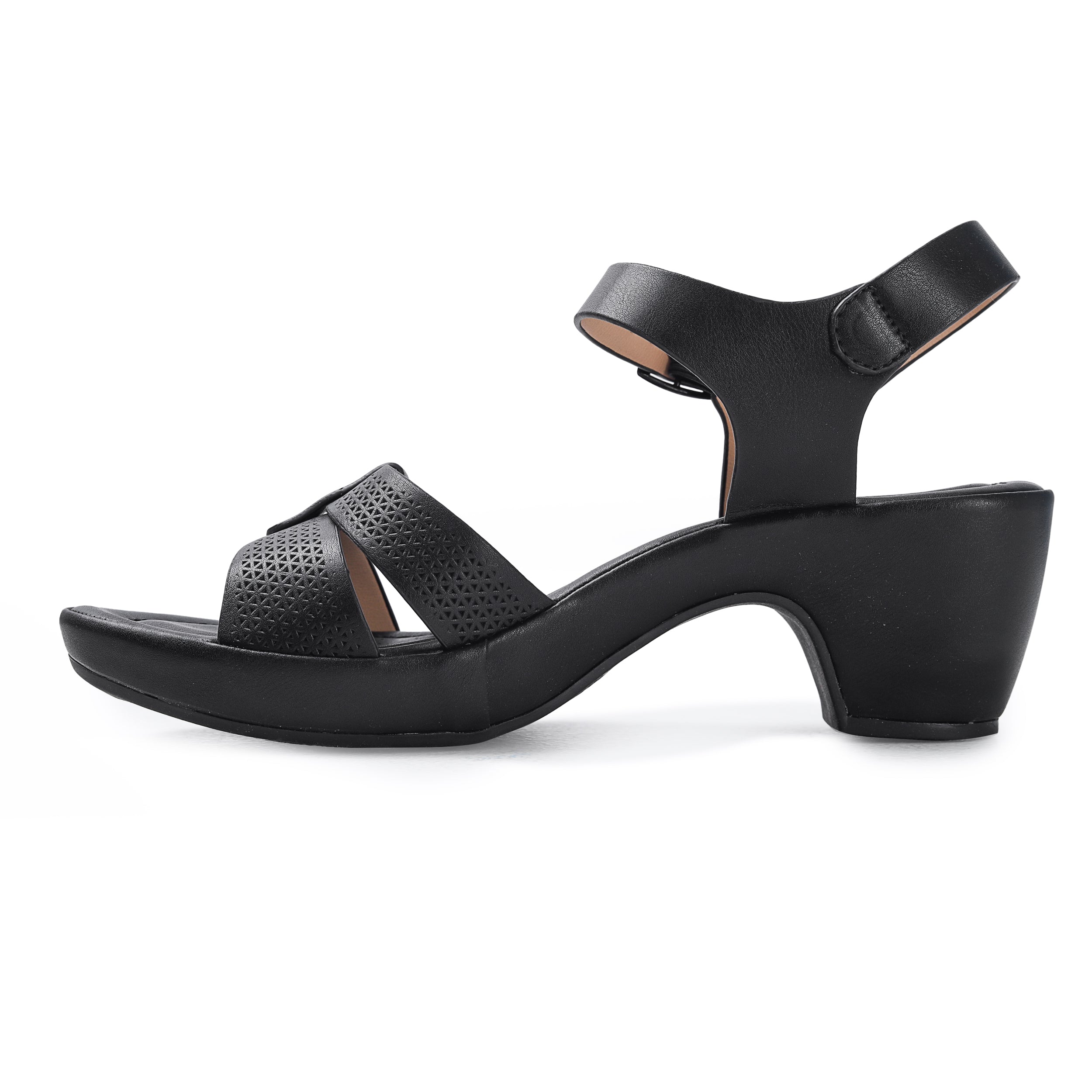 Colored Heel Sandal For Women -406