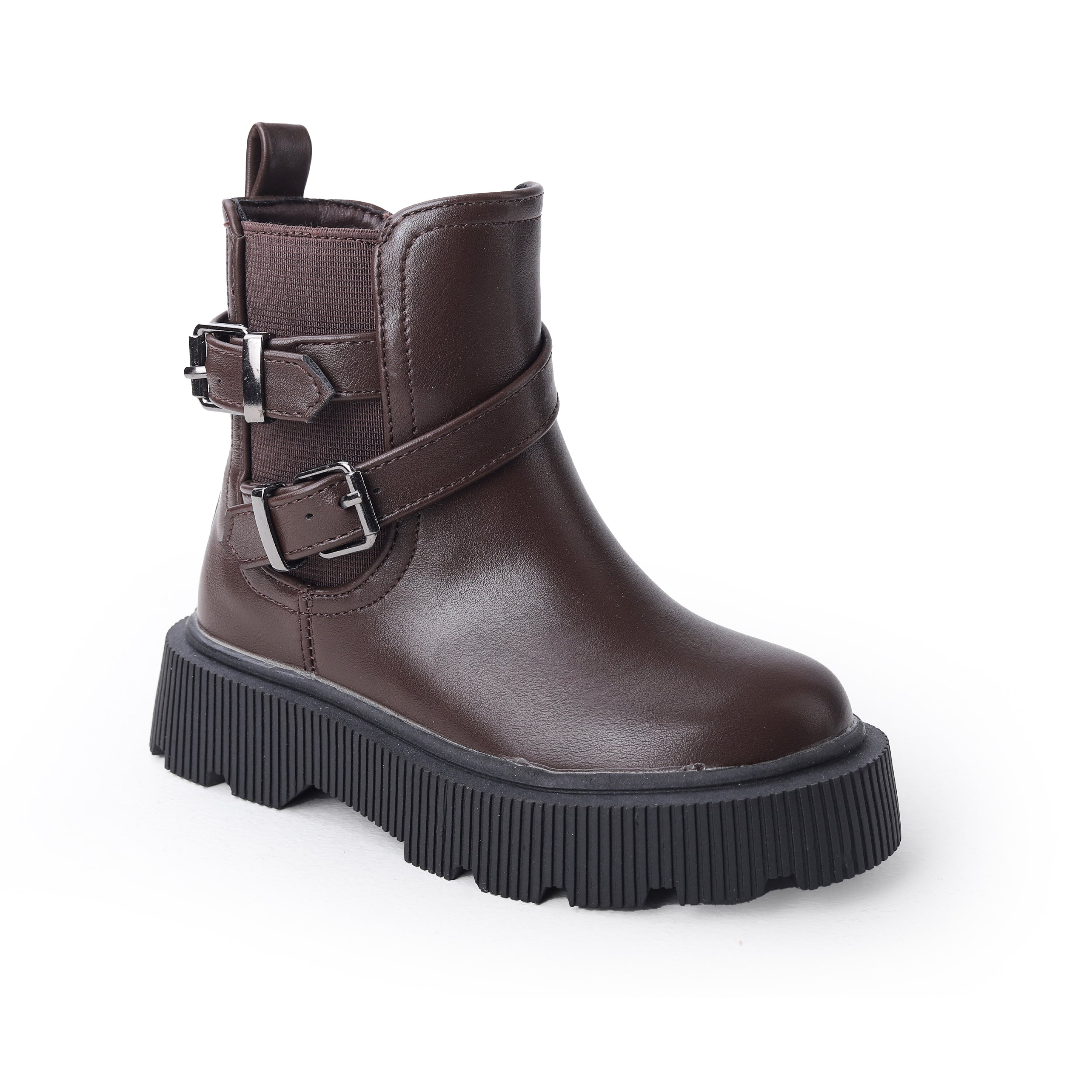 Lotfy Half Boot For Kids B52705 Brown