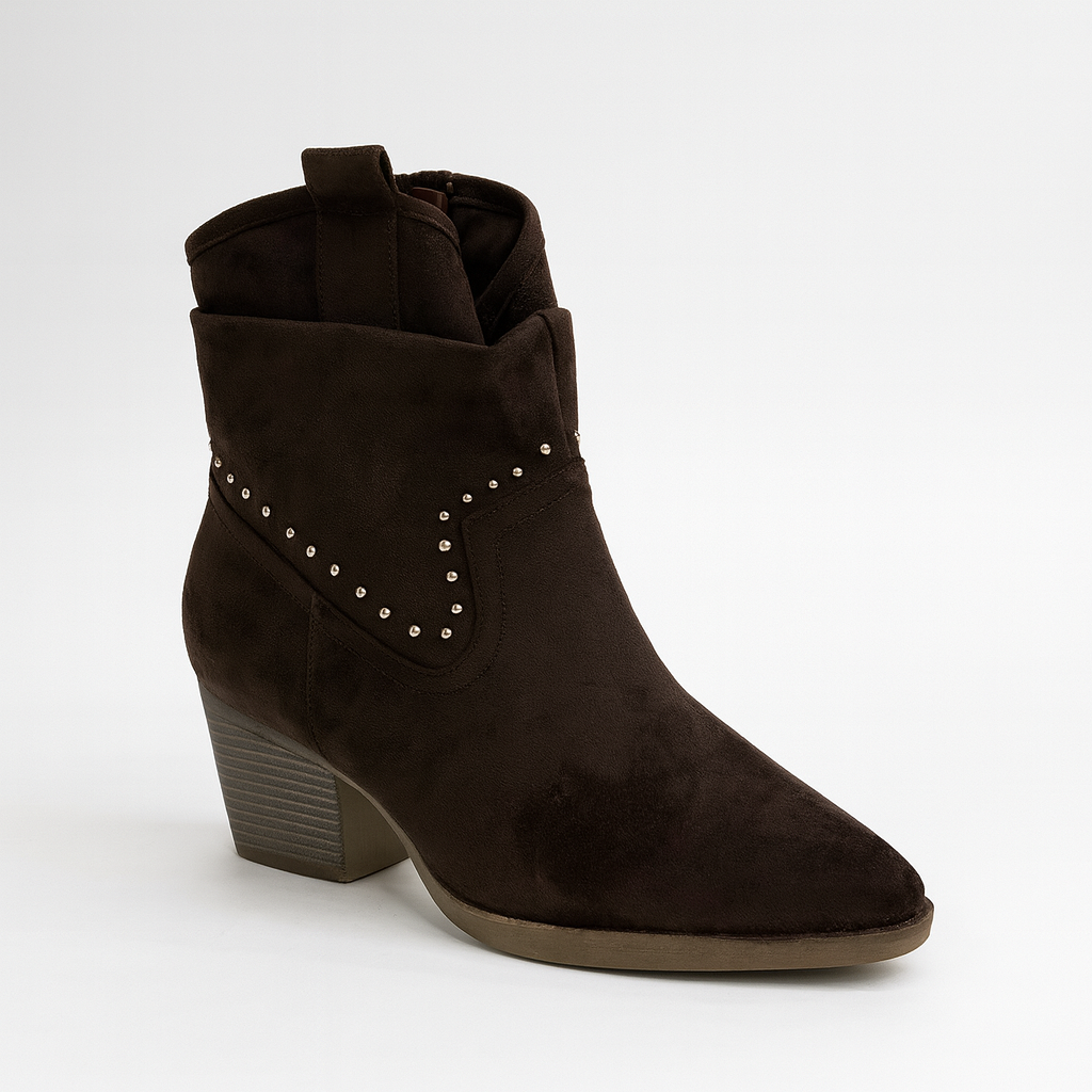Suede Ankle Boot For Women P9 Brown