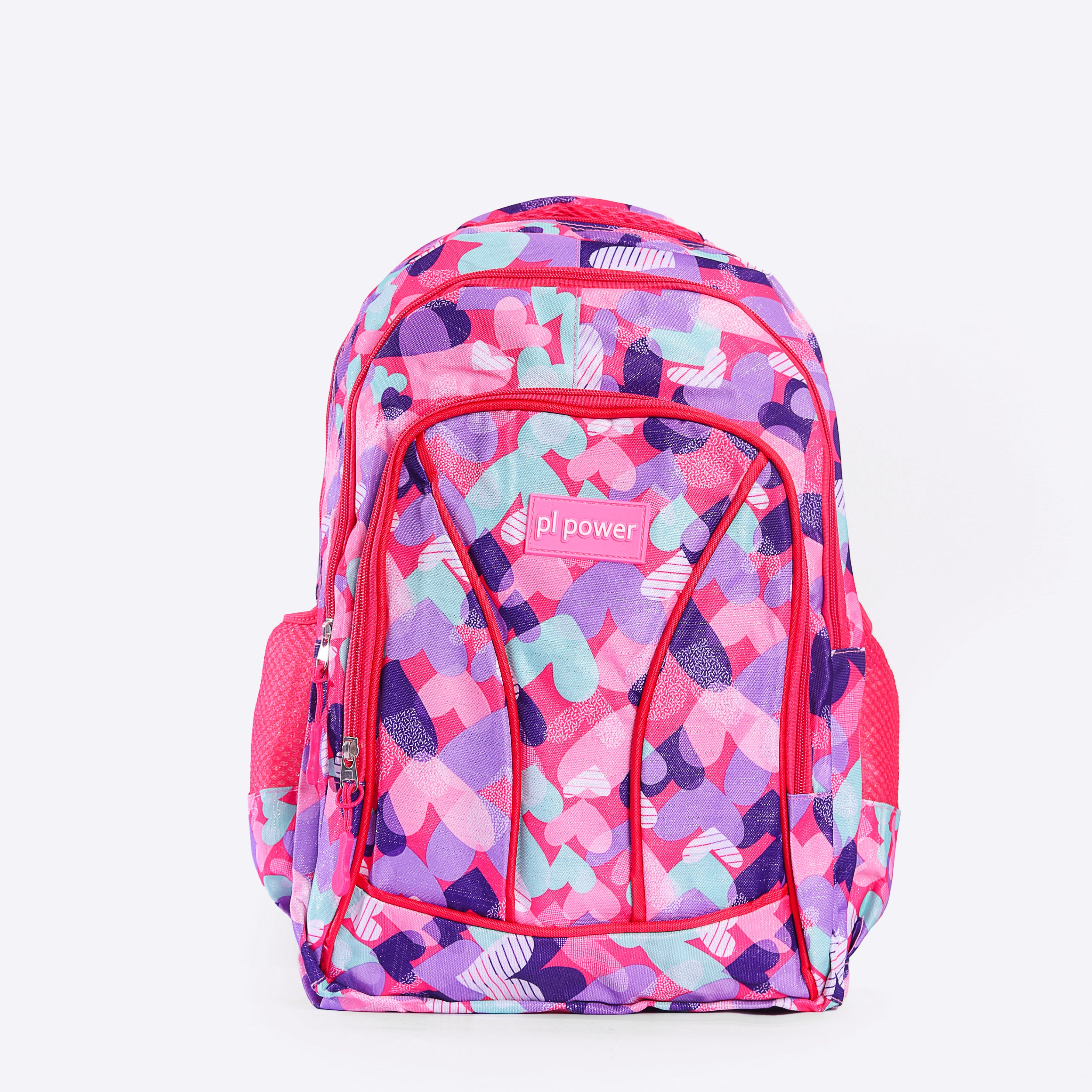 Colorful Hearts School Bag For Kids