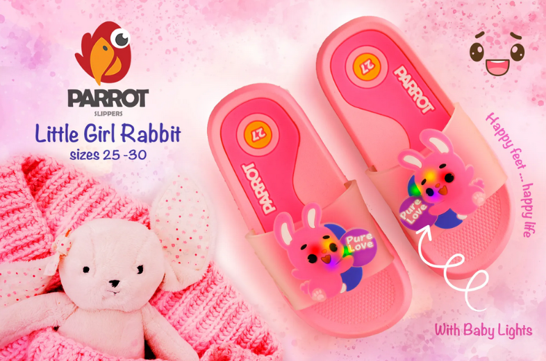 Baby Rabbit Pink Slipper