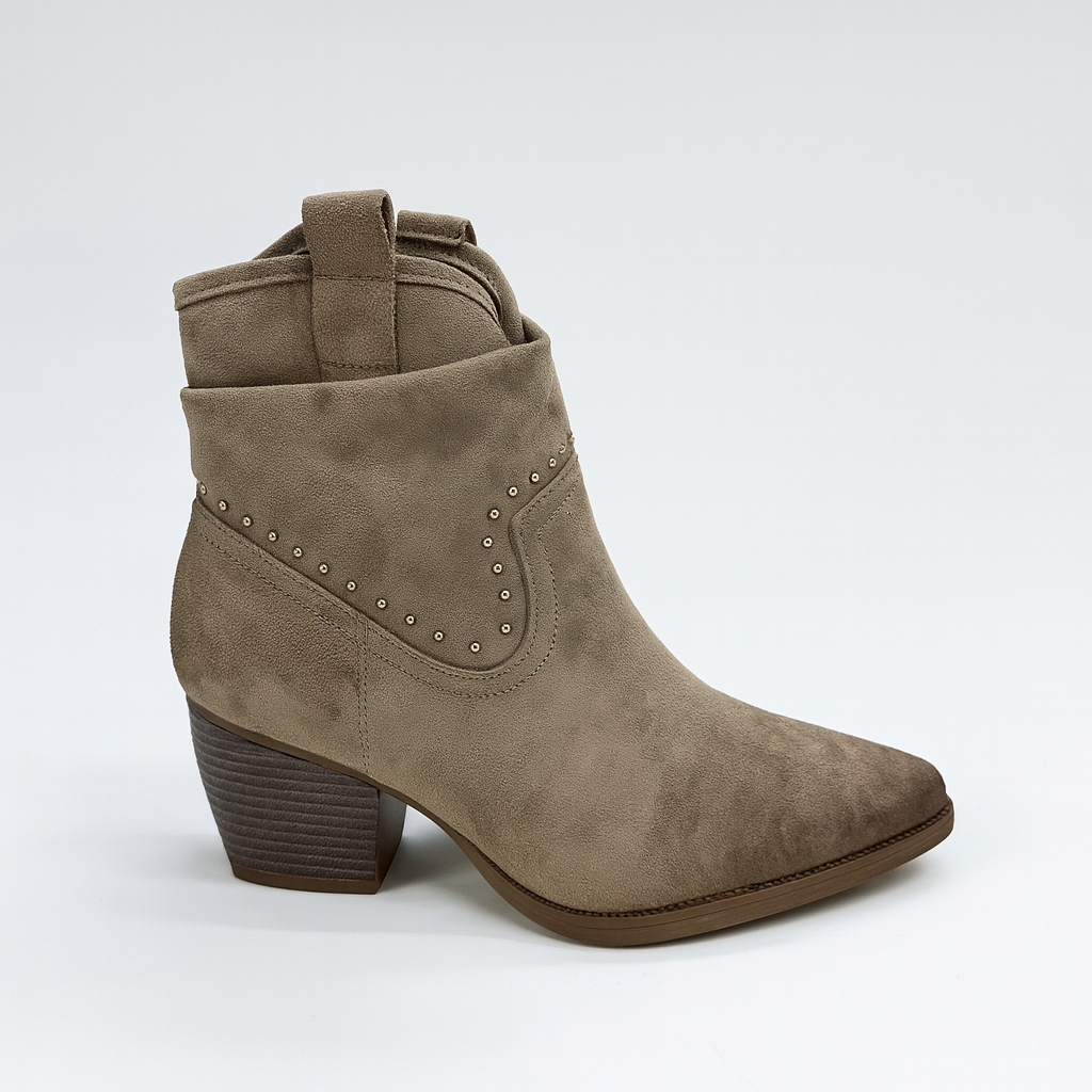 Suede Ankle Boot For Women P9 Khaki