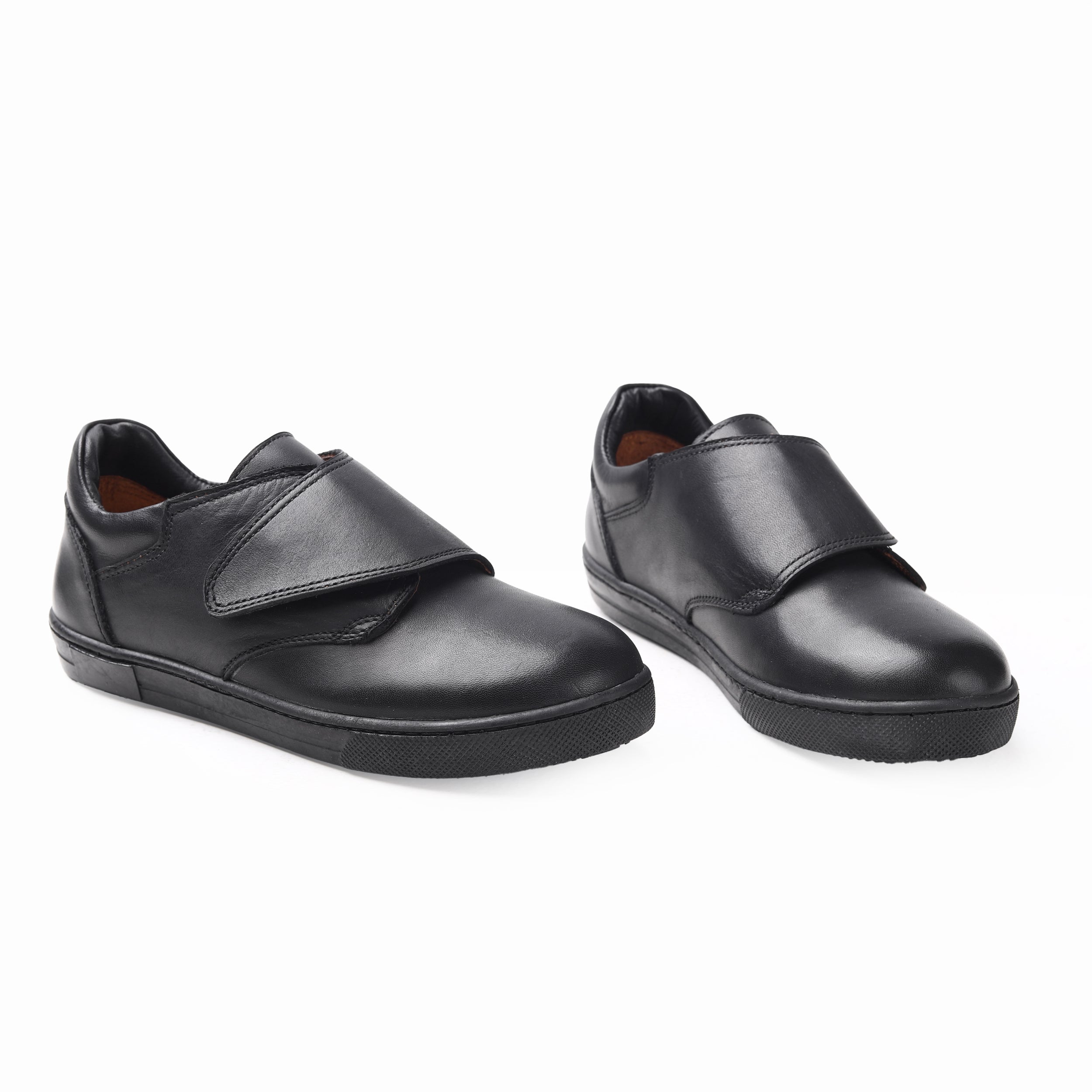 Black Shoes with Pull Tab for Kids(M) L08