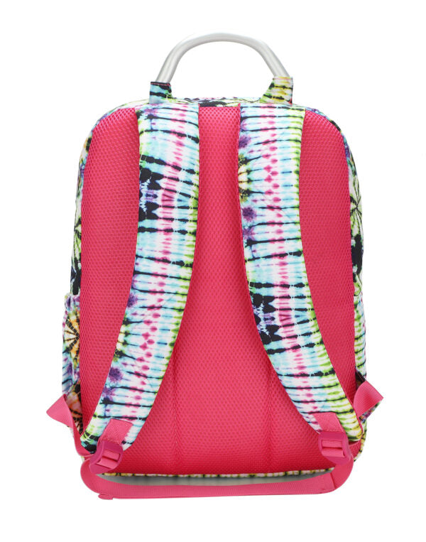 Tie Dye Swirls in Black Senior Student backpack