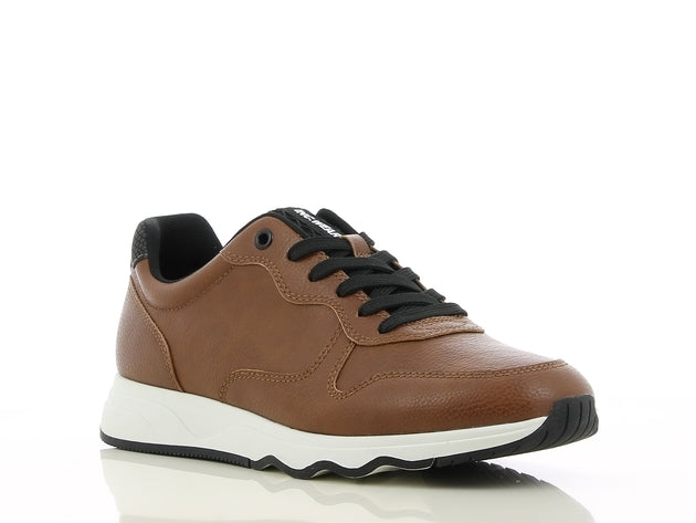 Sprox Leather Heel-Tab Lace-Up Sneakers For Men 511410