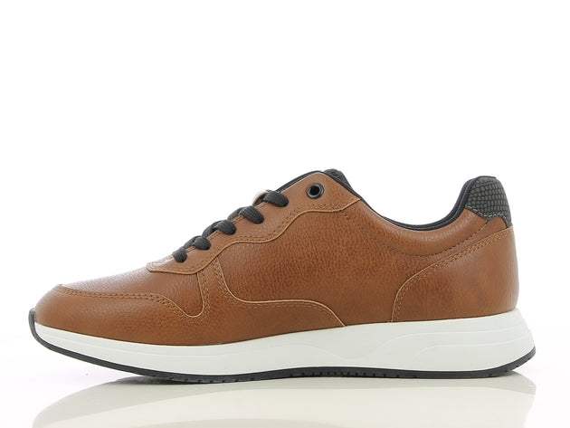 Sprox Leather Heel-Tab Lace-Up Sneakers For Men 511410