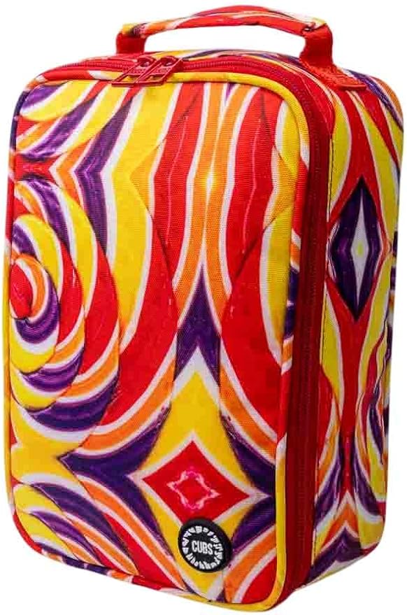 Purple & Red Candy Cane Lunch bag