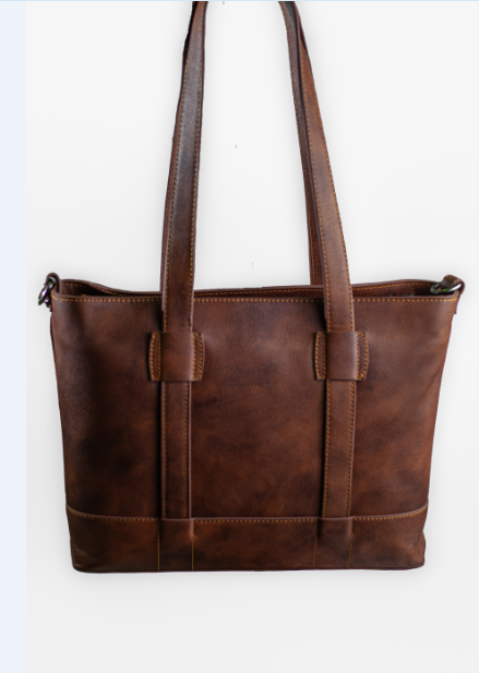 Lotfy Leather Bag With Handel For Women 1286