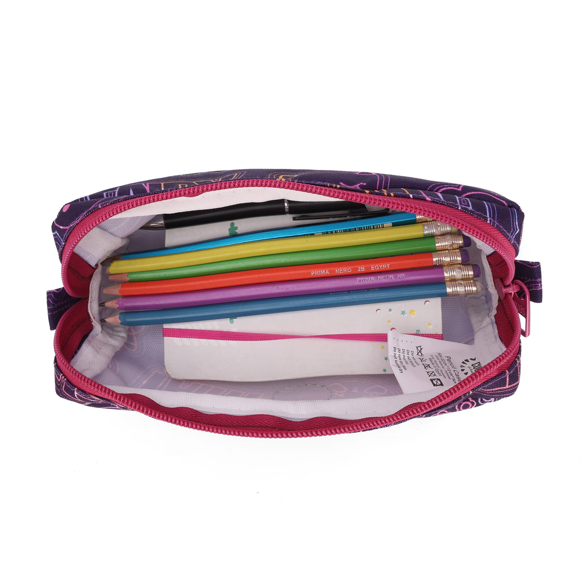 Doodle Purple Junior Student Pencil case 1L