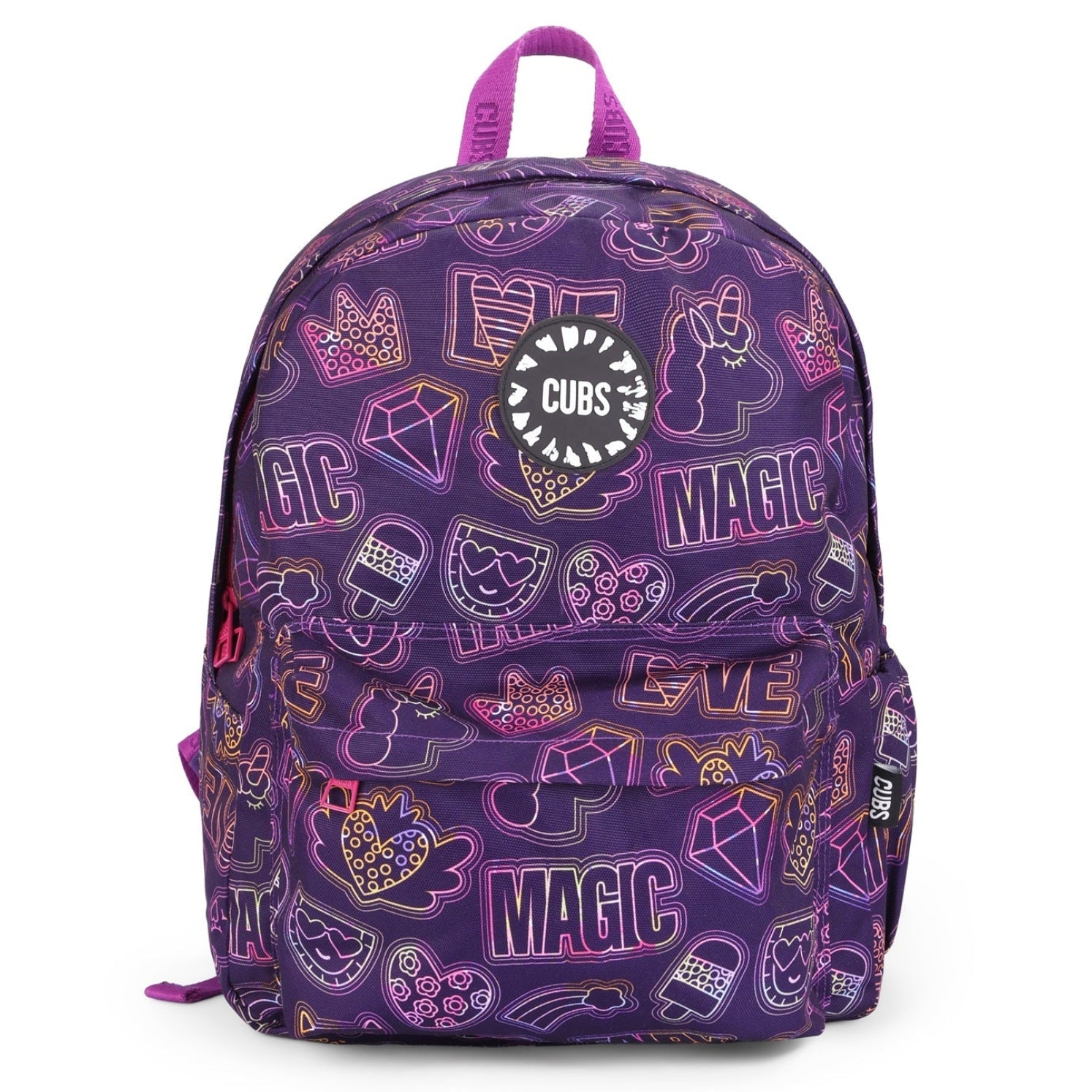 Doodle Purple Junior Student BackPack 28L