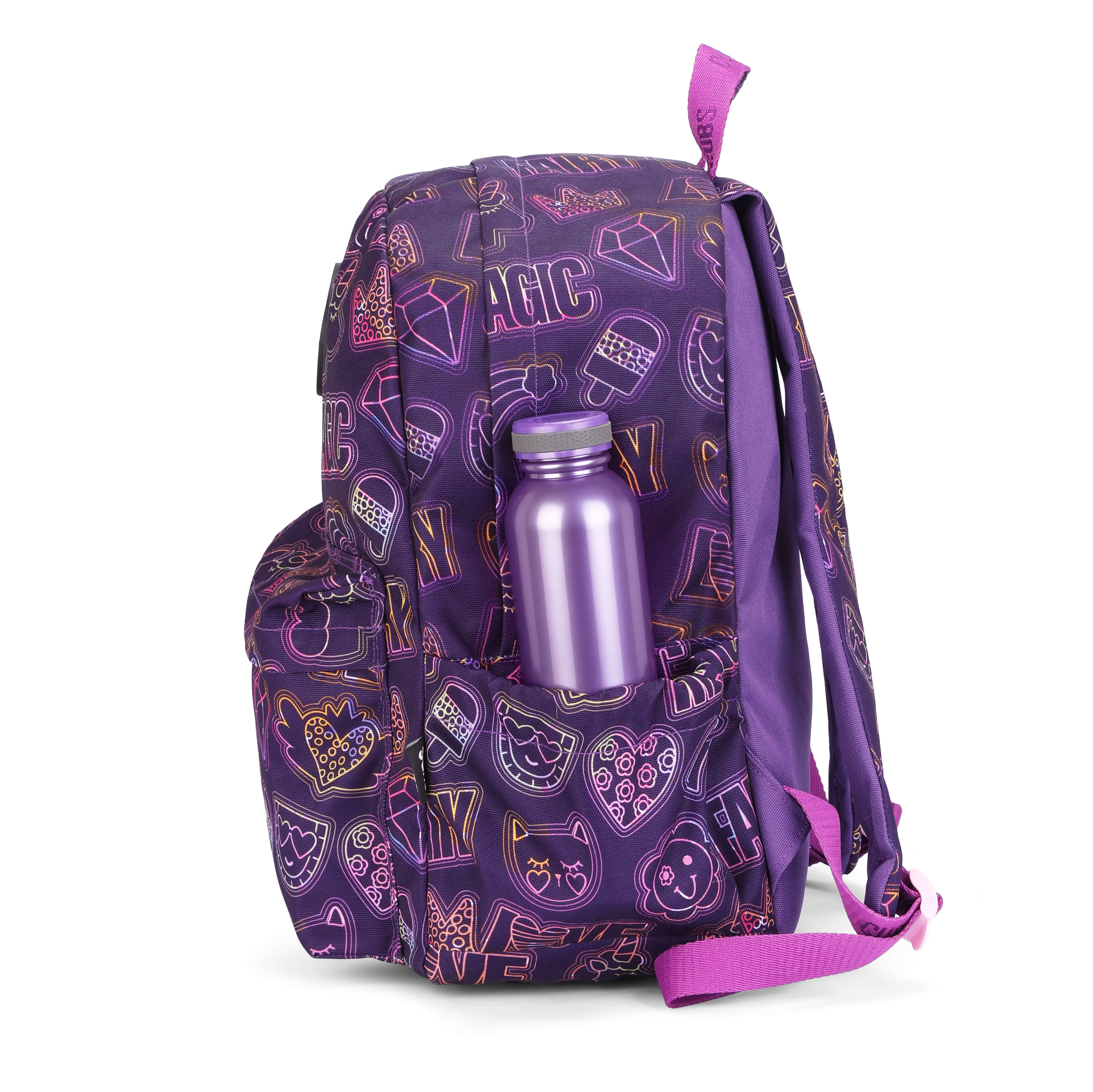 Doodle Purple Junior Student BackPack 28L
