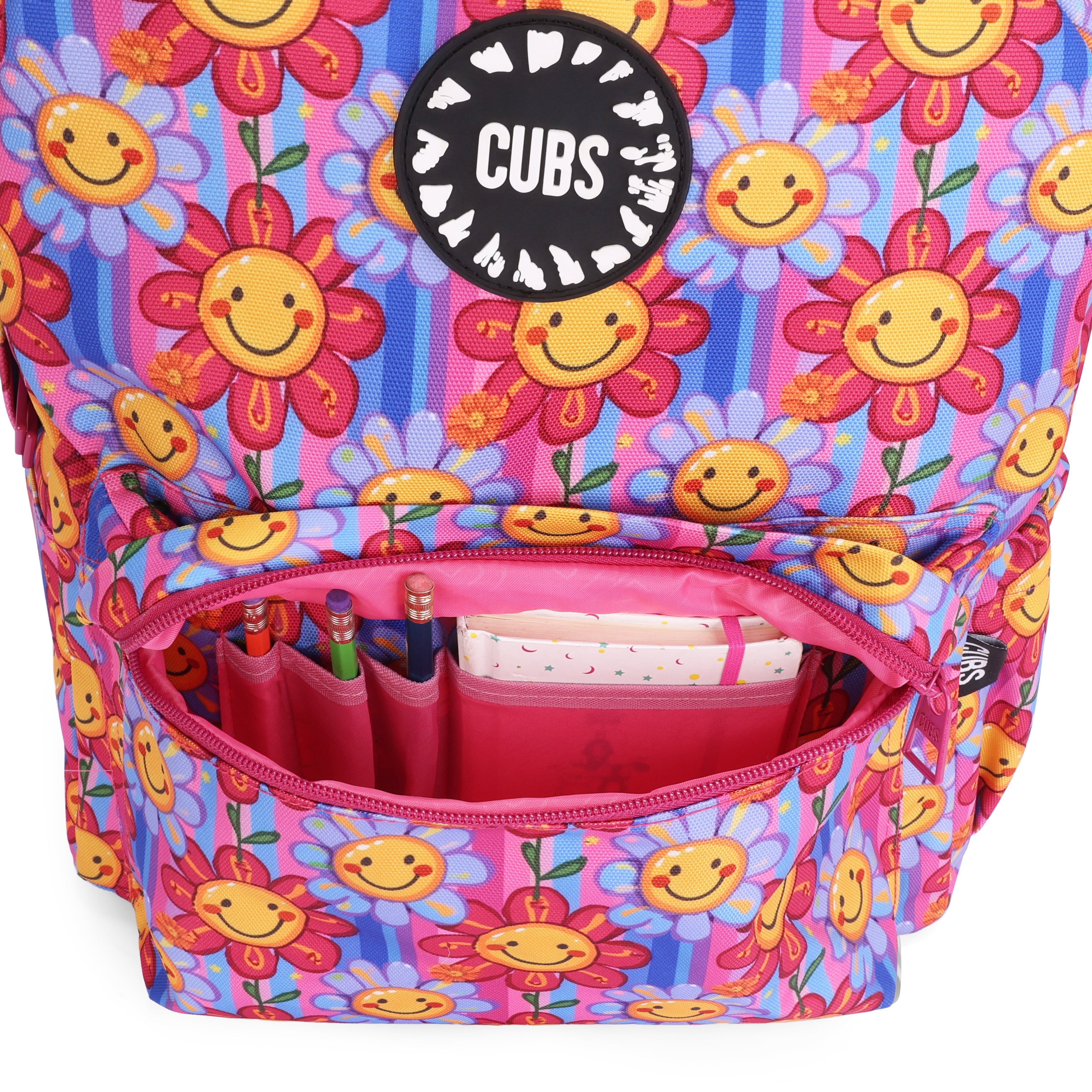 Purple Sunflowers Junior Student BackPack 28L