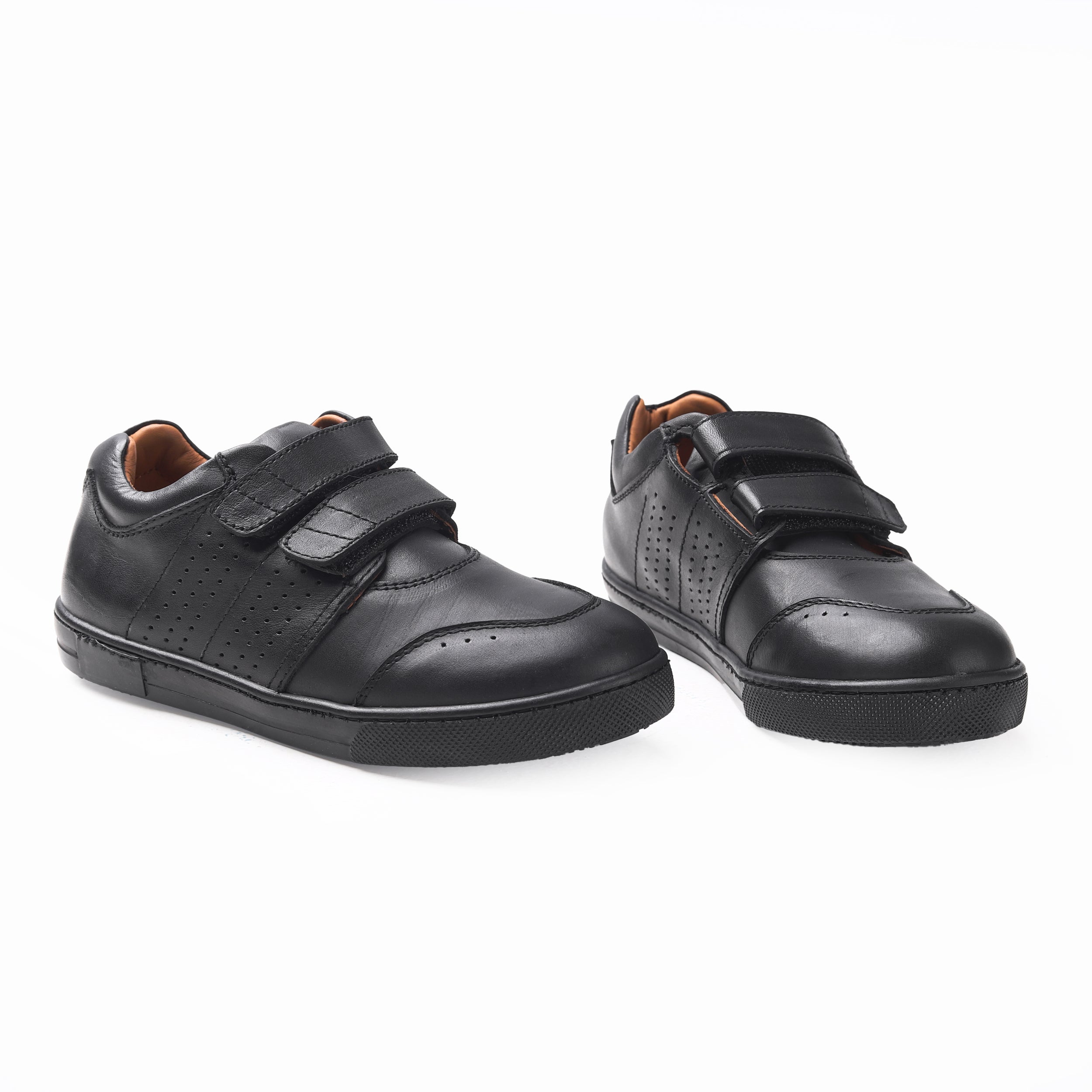 Black Shoes with Strap for Kids(M) L019