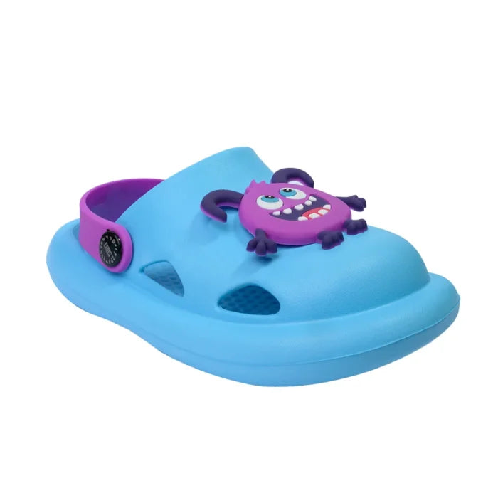 Kids Clog Turquoise Monsters
