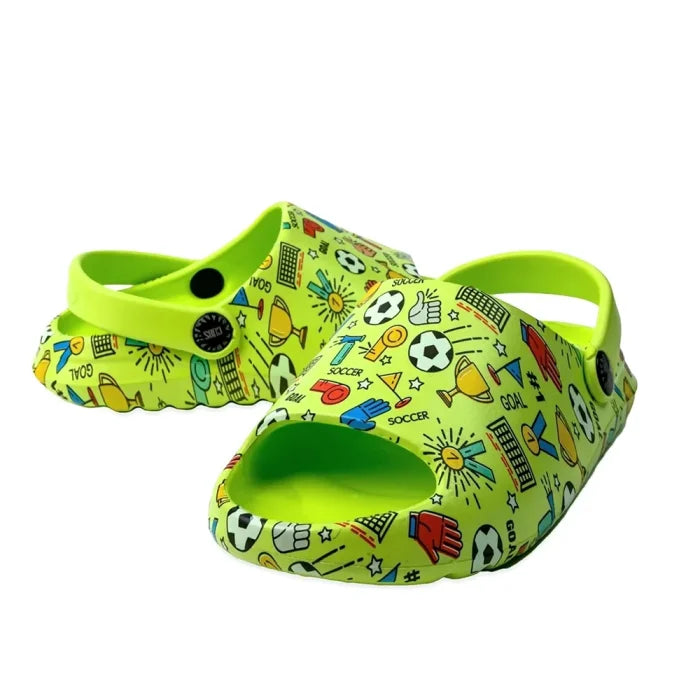 Open Toe Neon Green Football