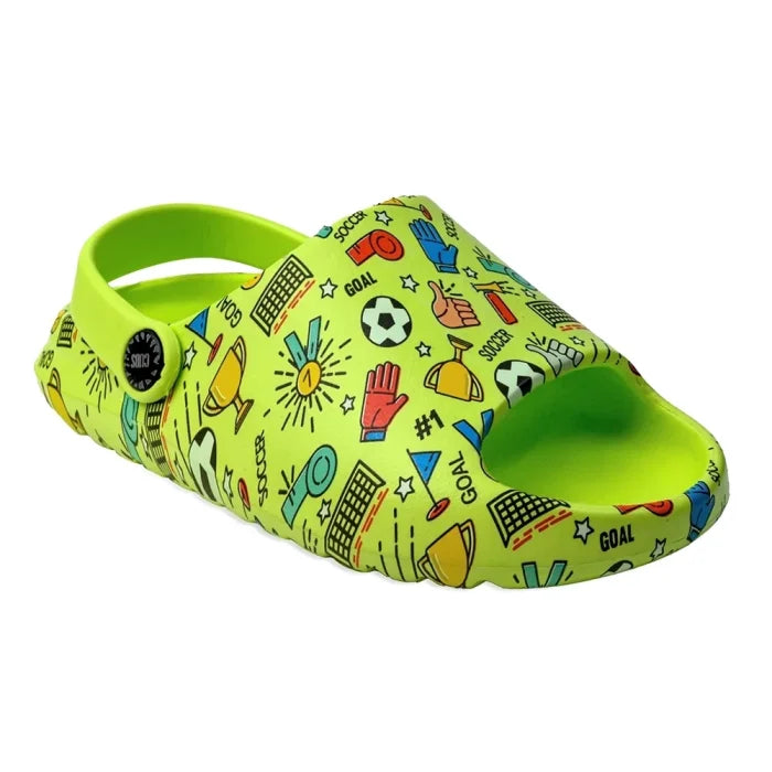 Open Toe Neon Green Football