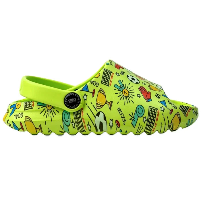 Open Toe Neon Green Football