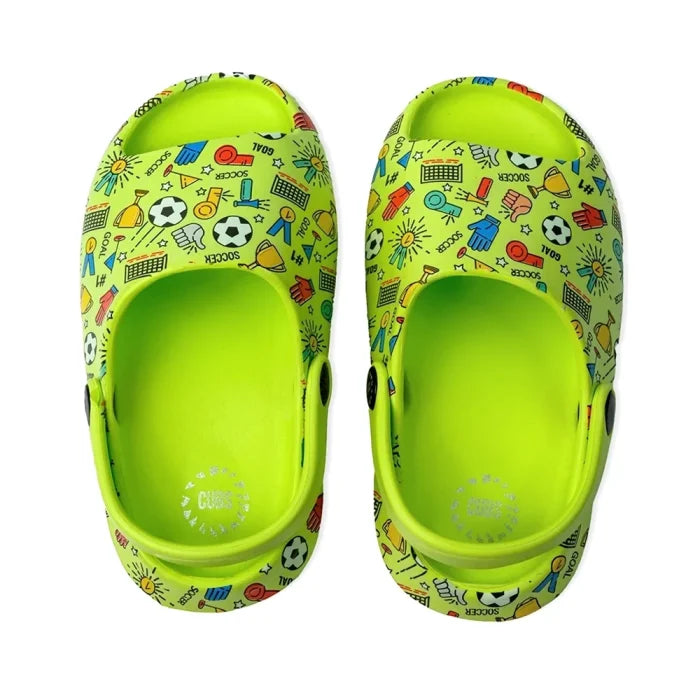 Open Toe Neon Green Football