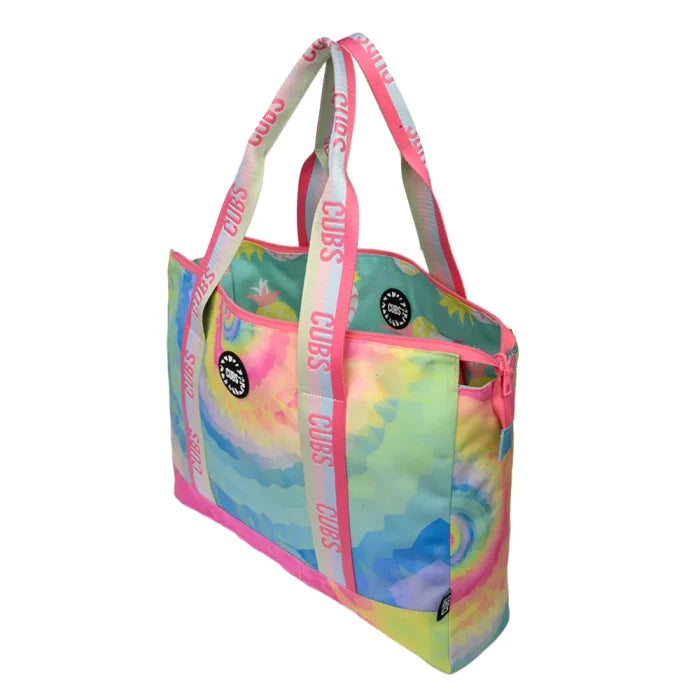 Pastel Pineapples & Pastel Tie Dye Double Face Tote Bag