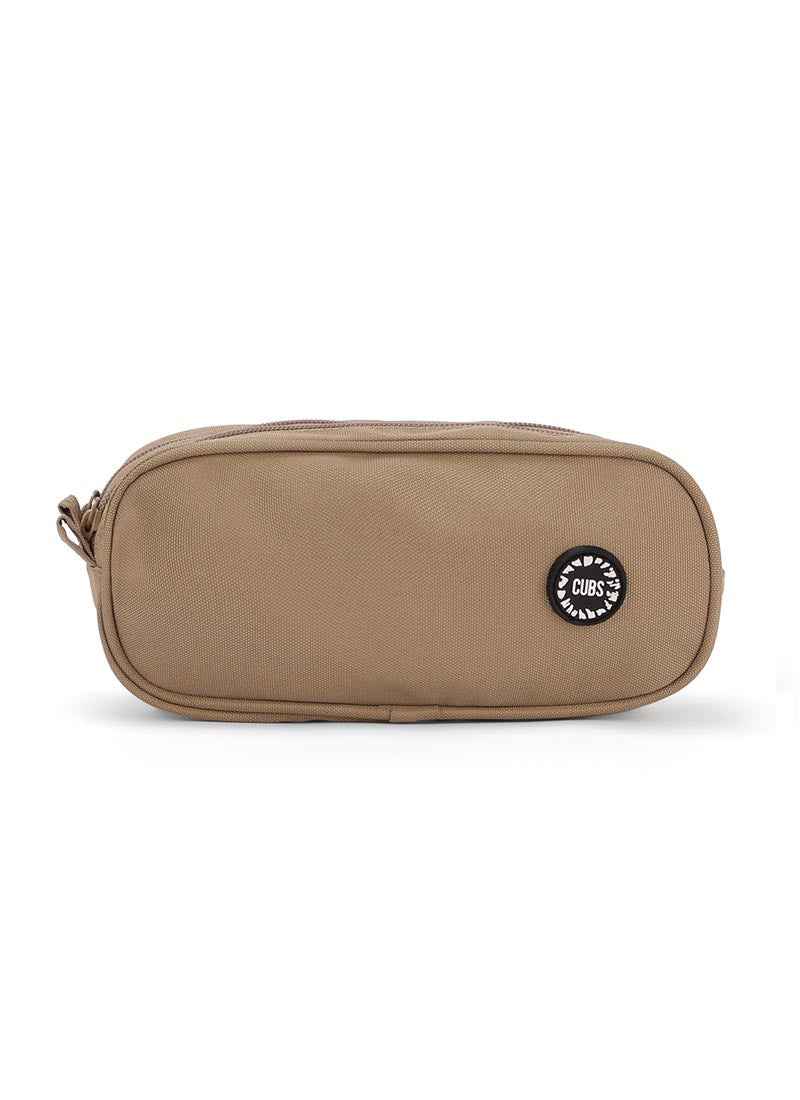 Khaki Double Zipper Pincel case 2L