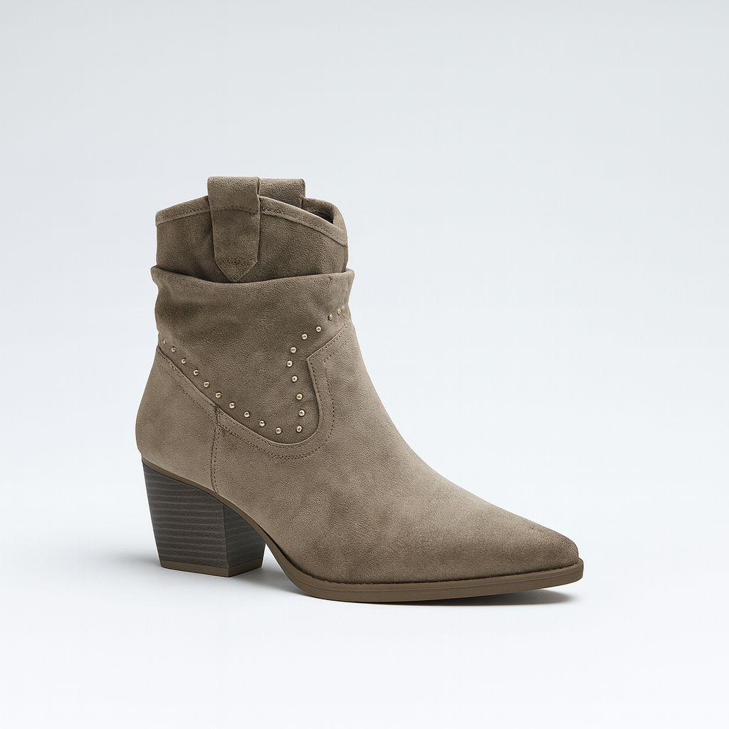 Suede Ankle Boot For Women P9 Khaki