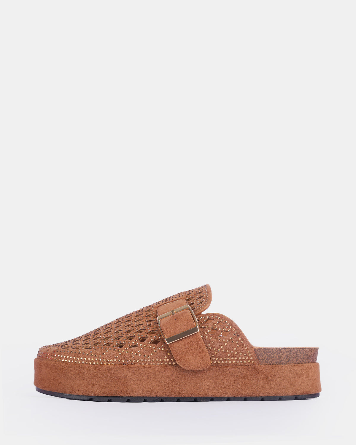 Women's Crystal Mesh Platform Clogs