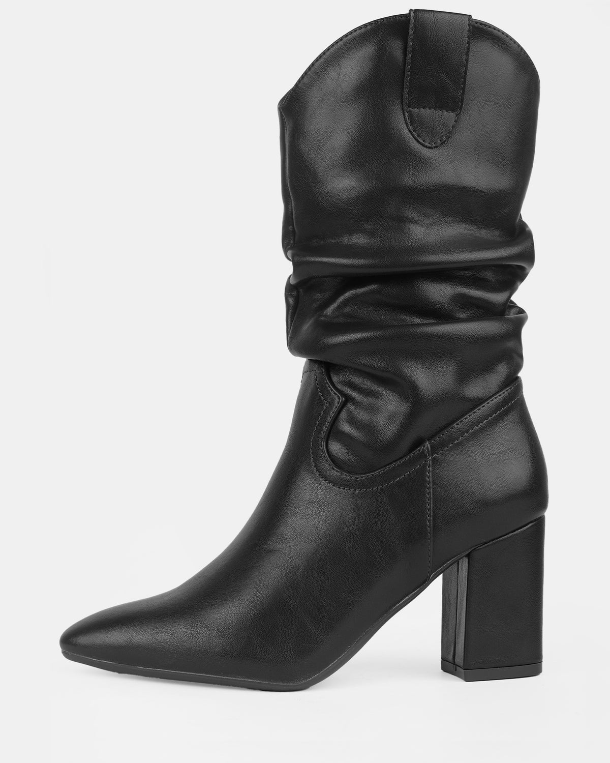 Women's Slouchy Western Mid-Calf Boots