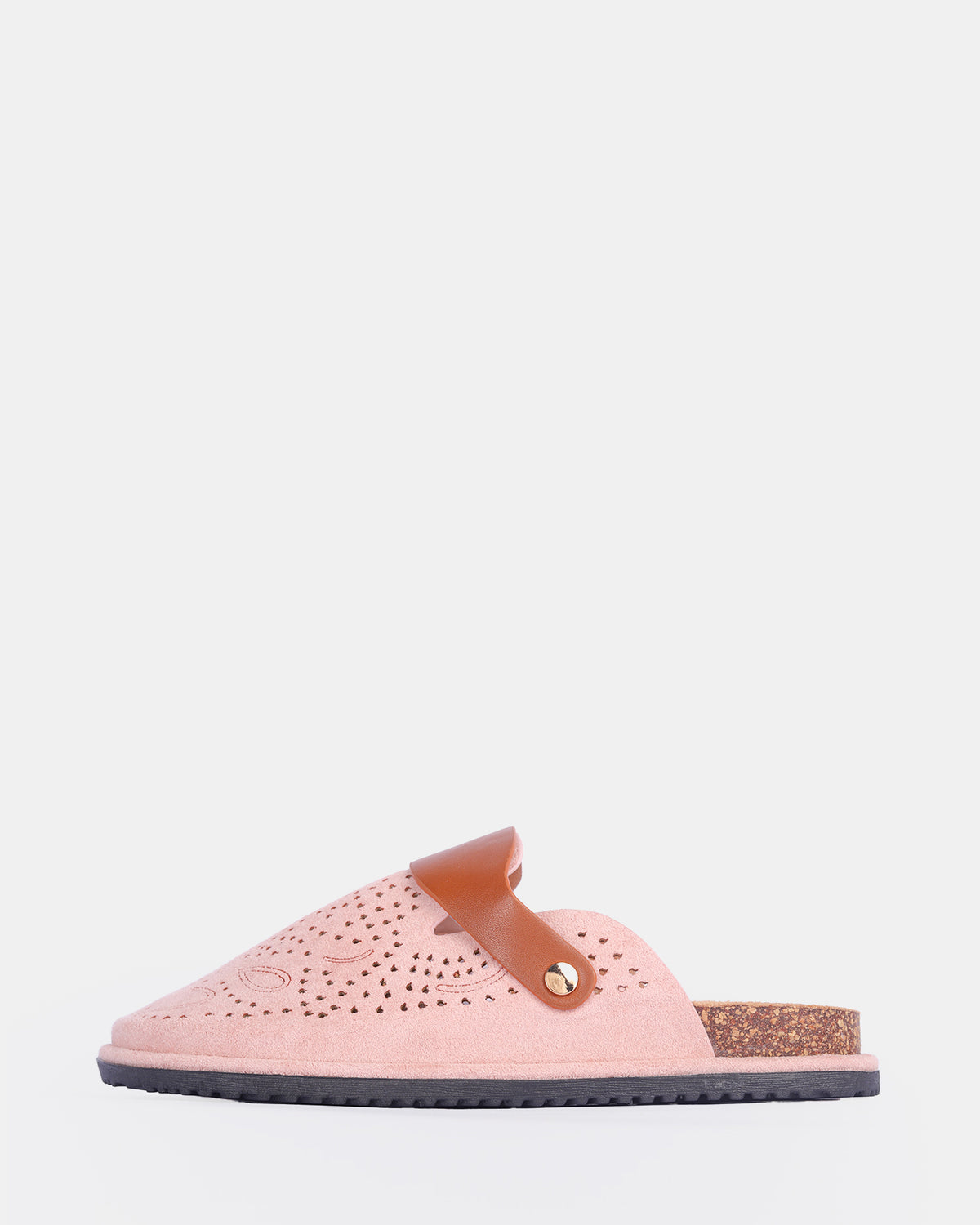 Women's Perforated Suede Clogs