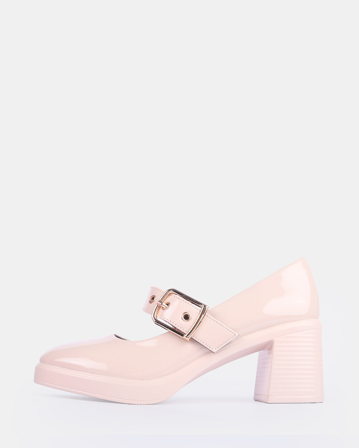 Women's Patent Mary Jane Block Heels