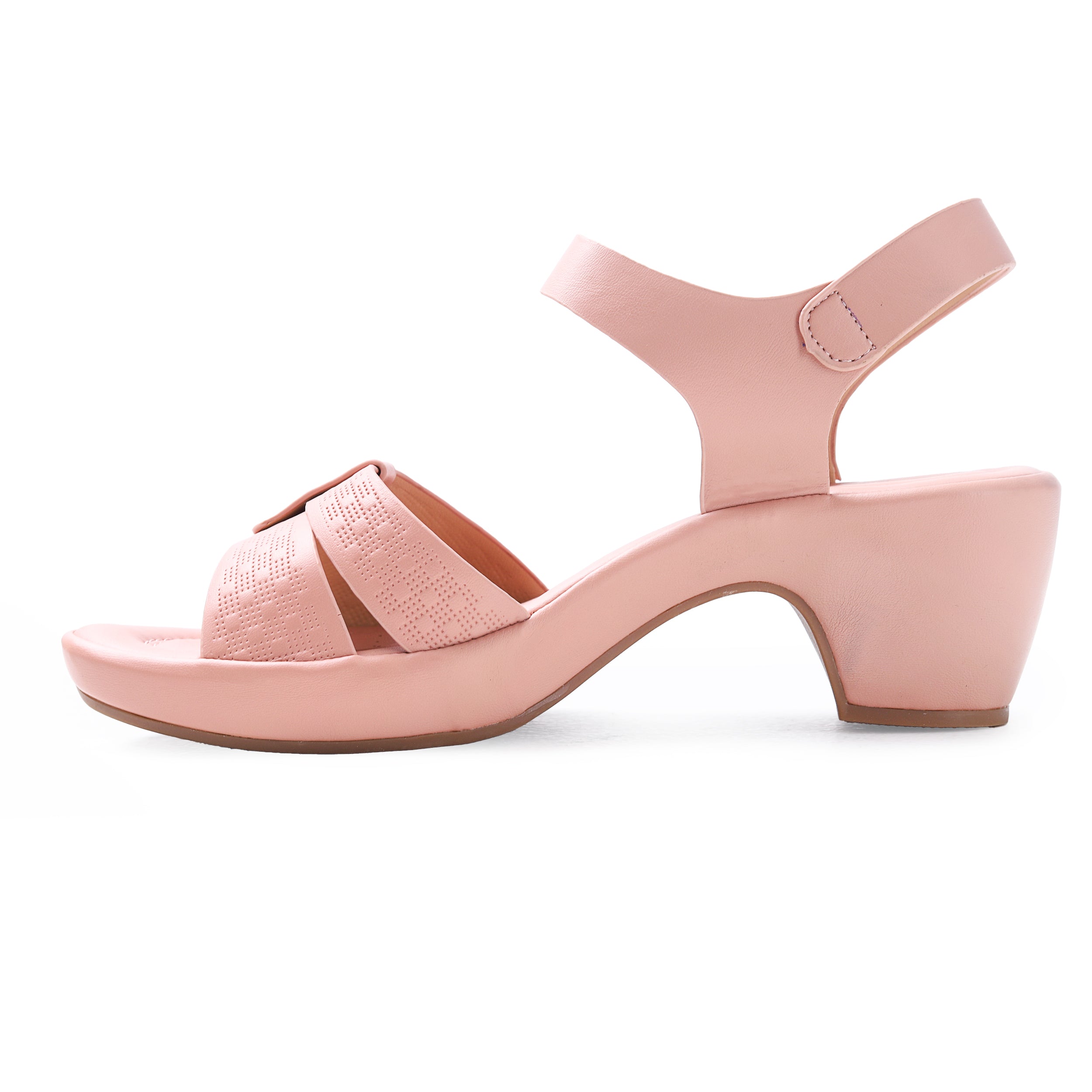 Colored Heel Sandal For Women -406