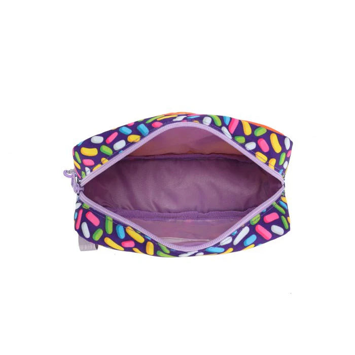 Purple Ice Cream Special Embroidery Pencil Case
