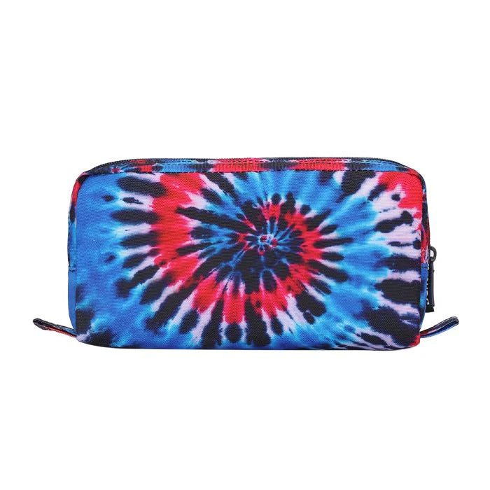 Two Tone Blue Tie Dye Pencil Case