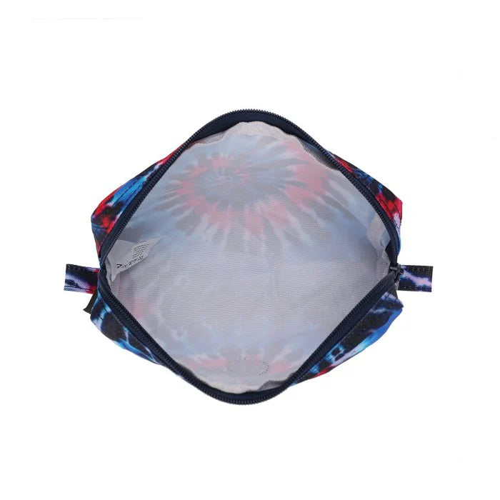 Two Tone Blue Tie Dye Pencil Case