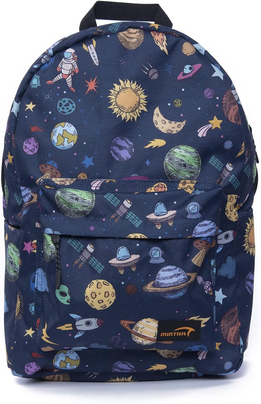 Mintra Unisex Printed School Bags 2 Pocket