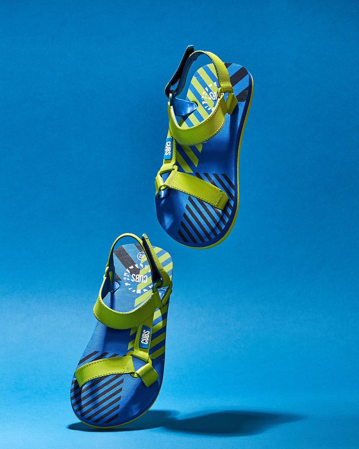 ROYAL BLUE – NEON GREEN BOYS SPORTY SLING CUBS SANDAL