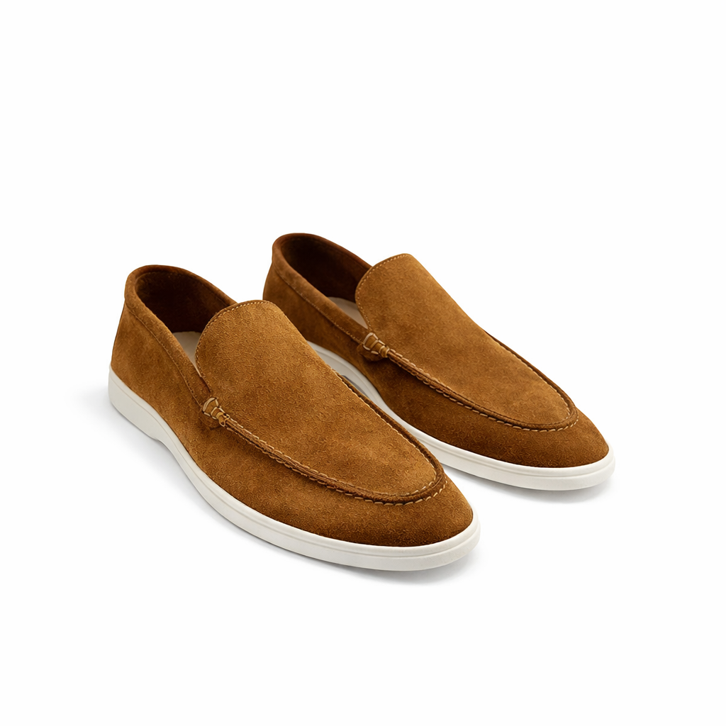 Heritage Havan Suede Flat Loafers For Men