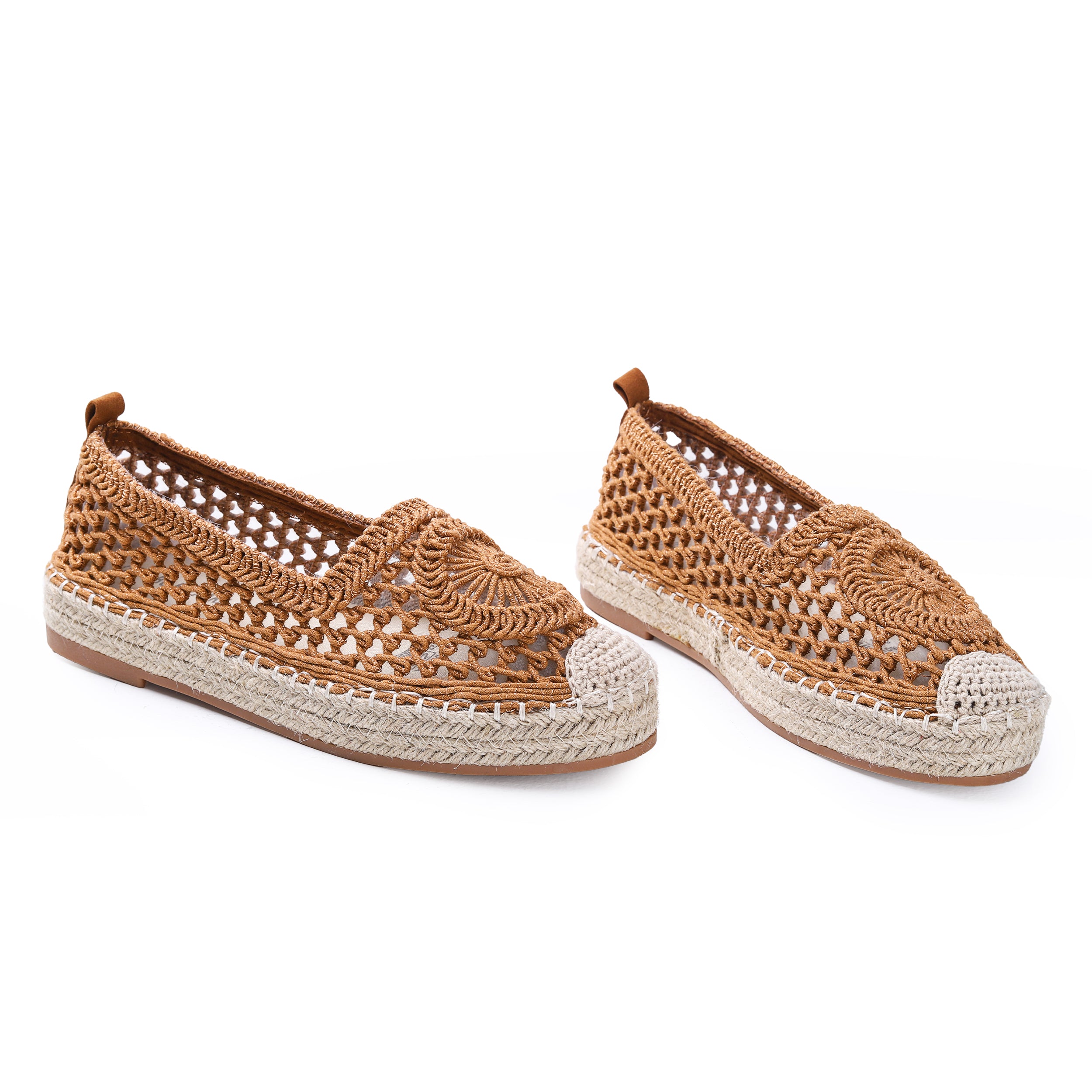 Raffia Flat Shoes For Women -123