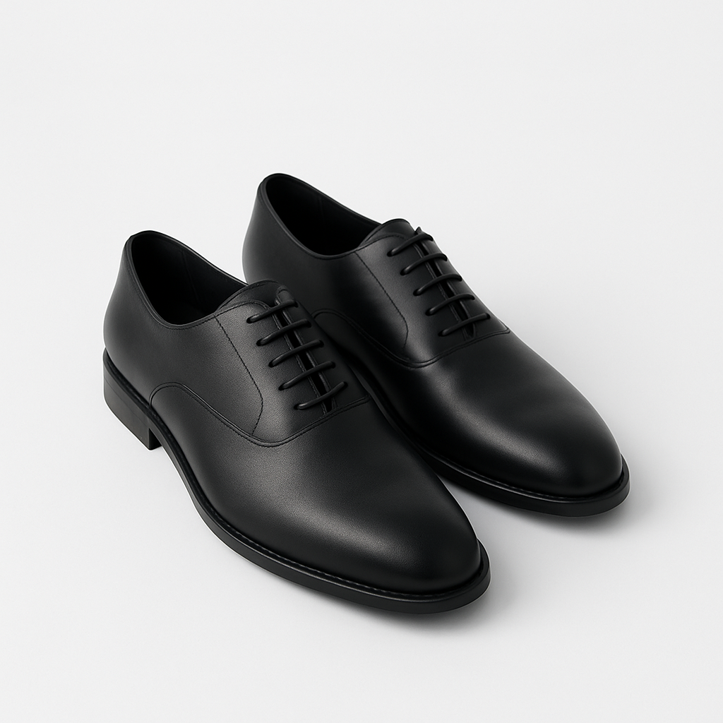 Men’s Classic Black Oxford Dress Shoes