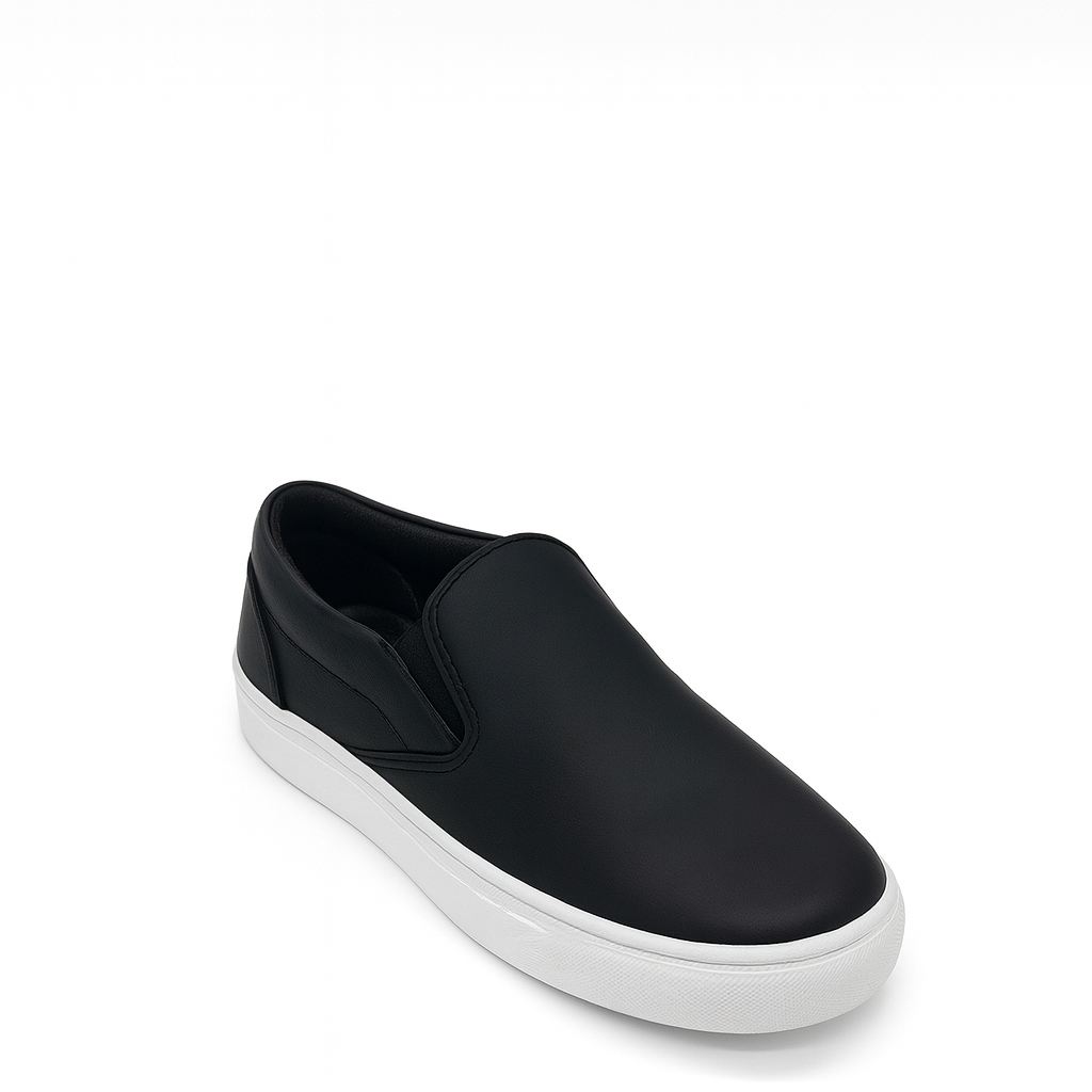 Classic Black Slip-On Sneakers