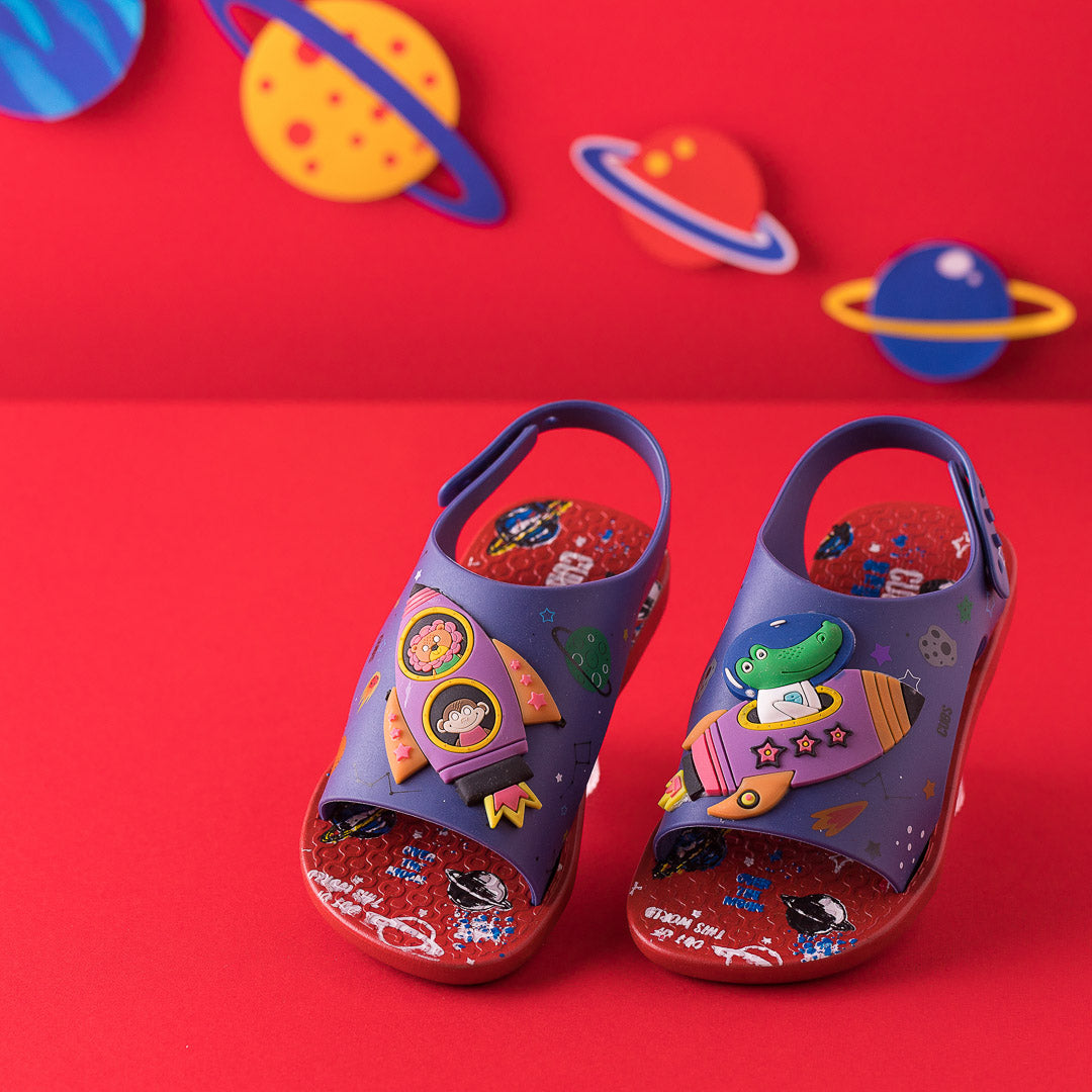 Animals in Space Baby Sandals