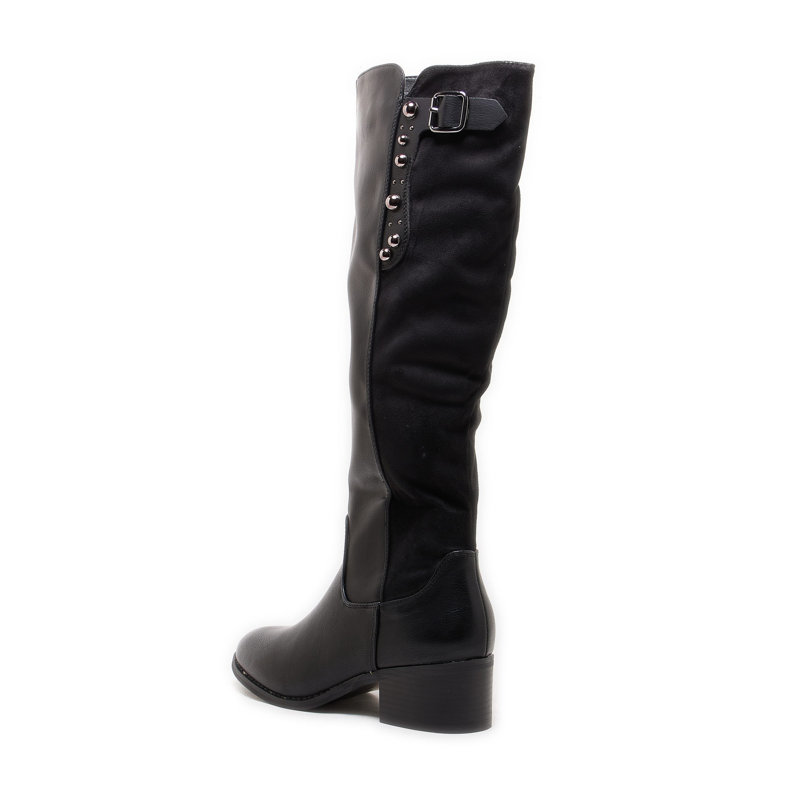 Shoeroom Leather High Boot With Zipper 2412