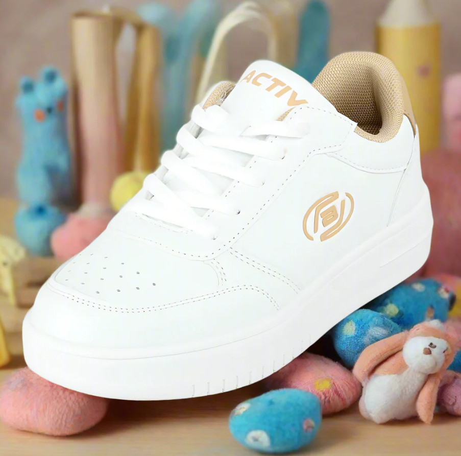 ACTIV LIFE STYEL SHOES - WHITE*BEIGE