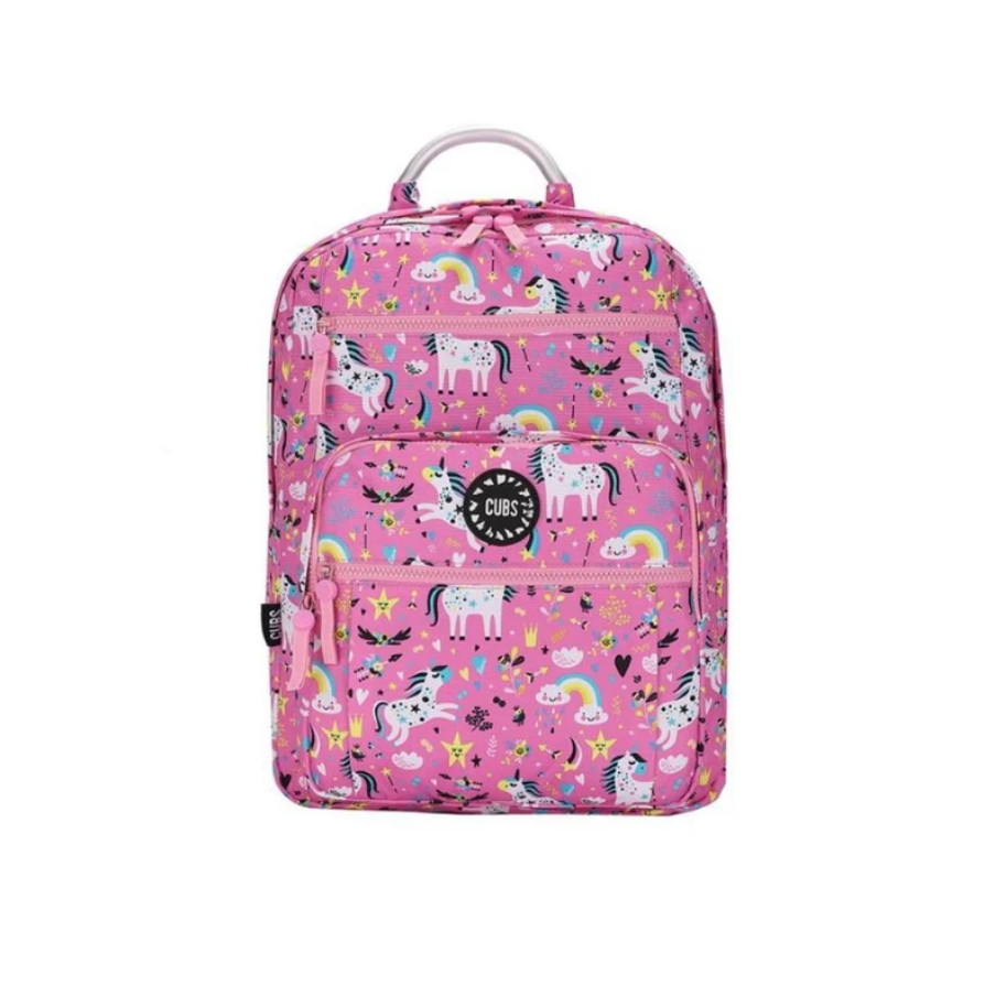 Senior Student Cute Pink Unicorn Backpack